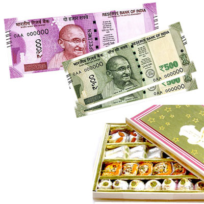 "Cash - Rs. 3,001 with  Sweets - Click here to View more details about this Product